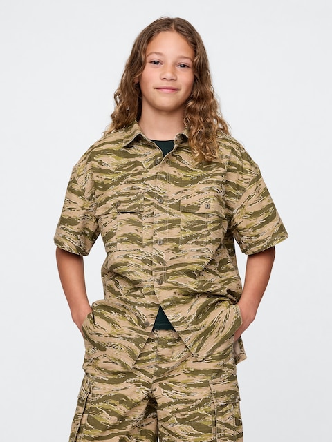 CHEMISE UTILITAIRE EN TISSU INDÉCHIRABLE POUR ENFANT