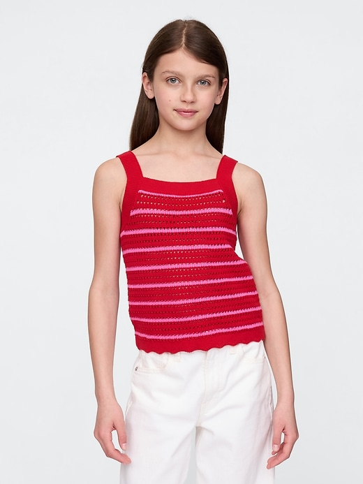 Image number 1 showing, Kids Crochet Tank Top