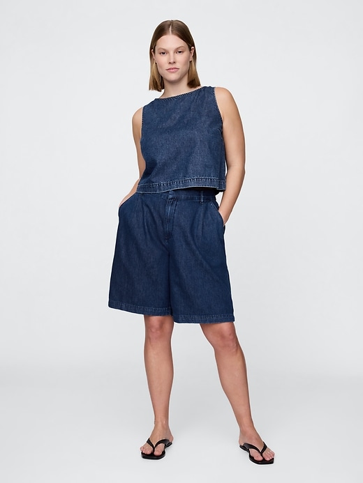 Image number 5 showing, 365 High Rise UltraSoft Longline Trouser Shorts