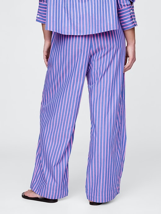 Image number 6 showing, Organic Cotton Poplin Easy Wide-Leg Pants