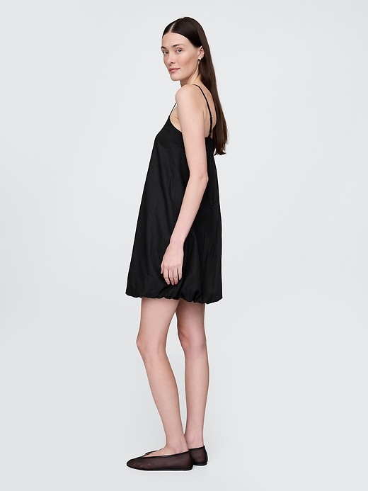 Linen-Blend Bubble Mini Dress | Gap