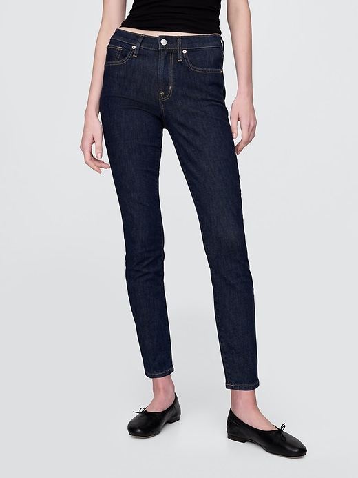 Image number 2 showing, Mid Rise True Skinny Jeans