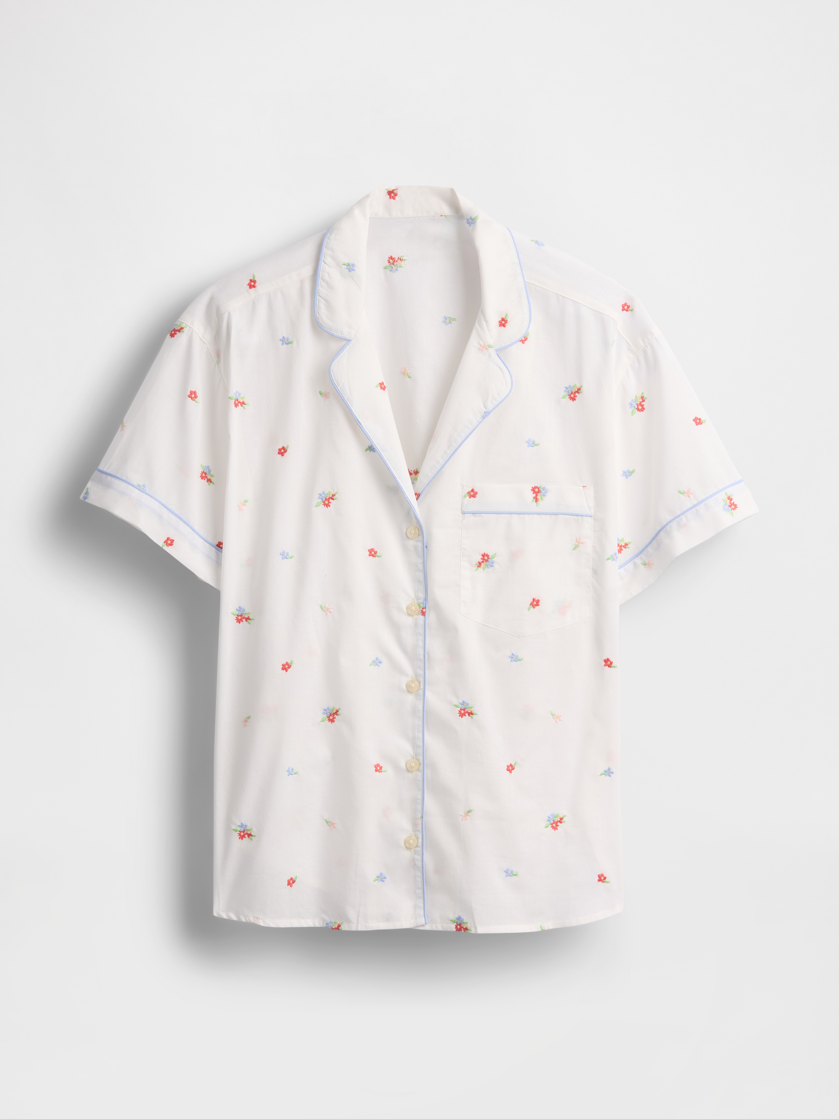 【新品未使用】Embroidery Pajamas Shirts cn57923075.png