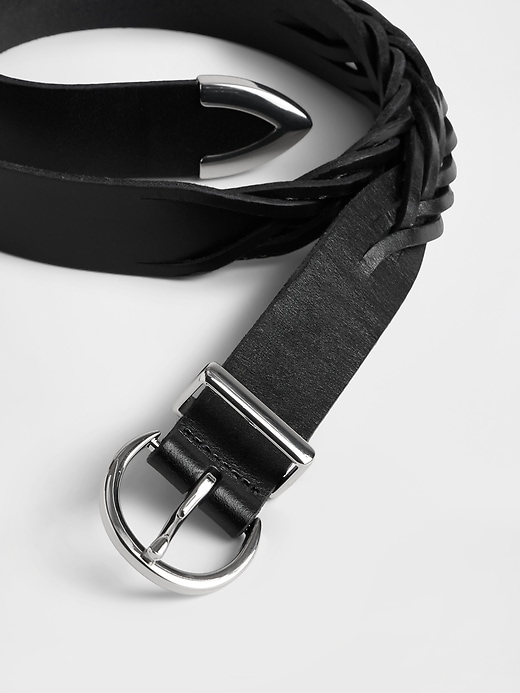Image number 2 showing, Braided Leather Belt