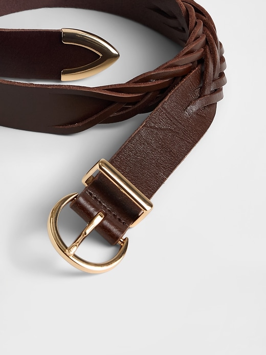 Image number 2 showing, Braided Leather Belt