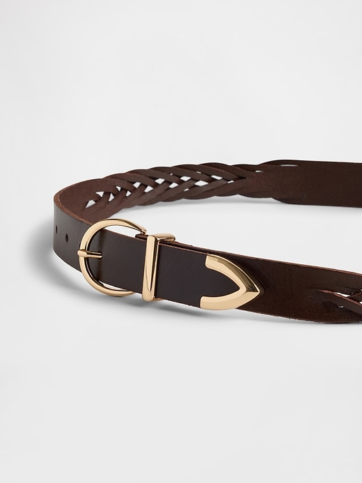 Image number 3 showing, Braided Leather Belt