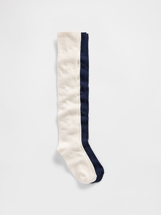 L'image numéro 1 présente Chaussettes mi-bas pour Enfant (paquet de 2 paires)