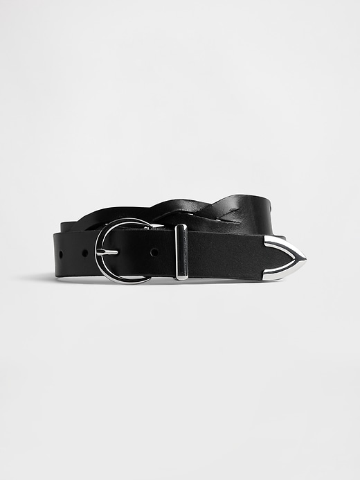 Image number 1 showing, Braided Leather Belt