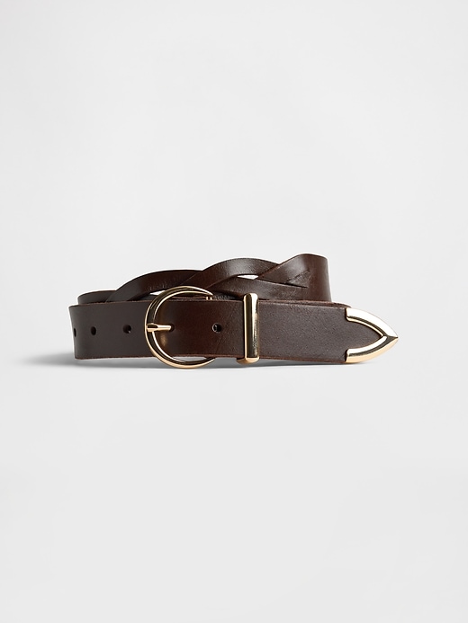 Image number 1 showing, Braided Leather Belt