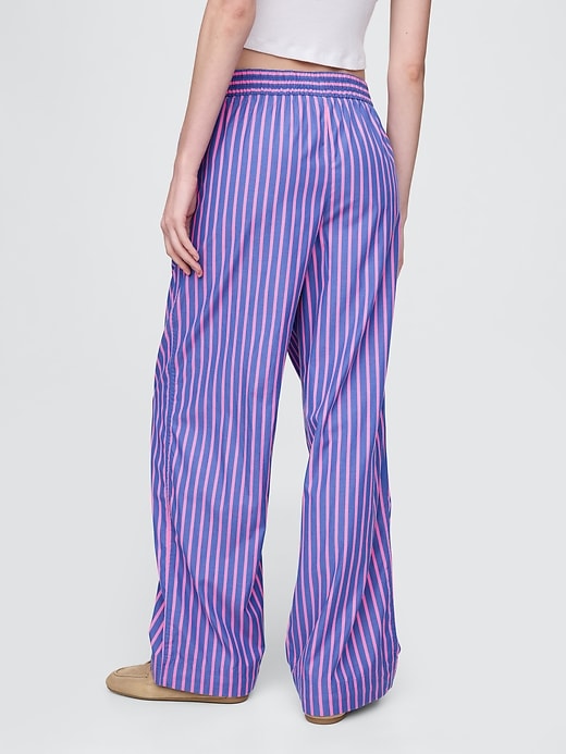 Image number 4 showing, Organic Cotton Poplin Easy Wide-Leg Pants