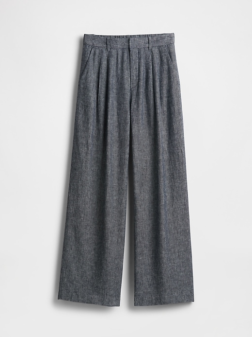 Image number 7 showing, 365 High Rise Linen-Blend Trousers