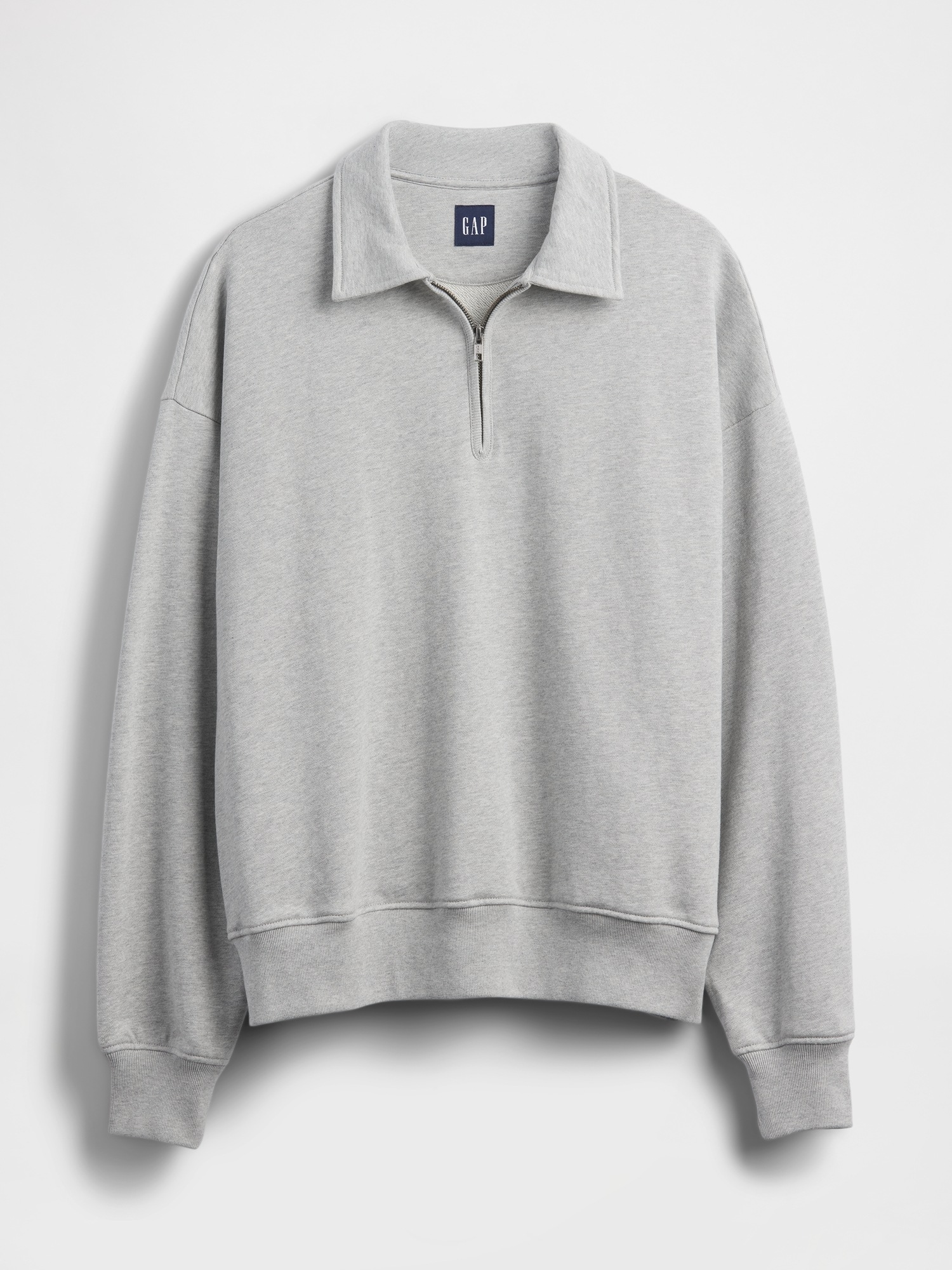 Heavyweight Oversized Quarter-Zip Pullover | Gap