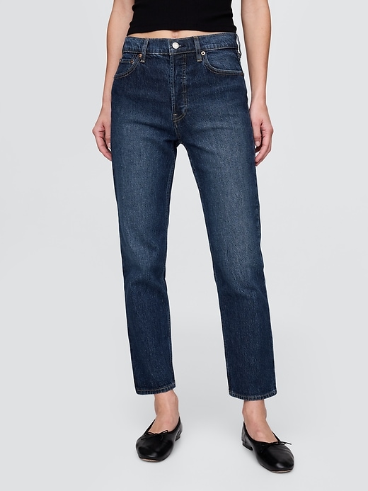 Image number 2 showing, High Rise Cheeky Straight Jeans