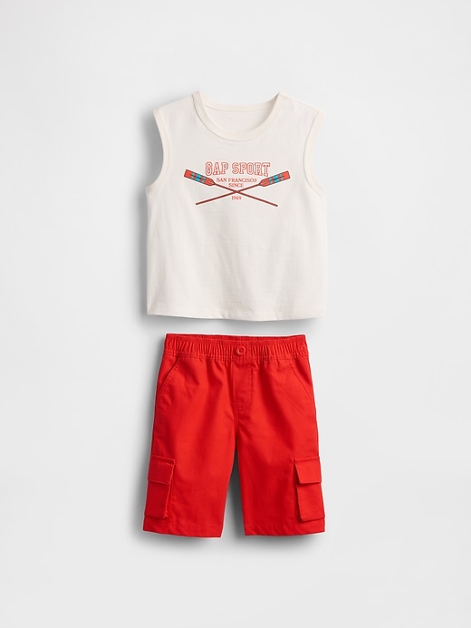 Image number 2 showing, Baby & Toddler Sport Logo Outfit Set