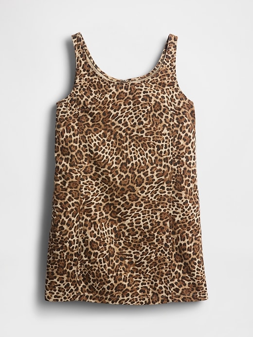 Image number 4 showing, UltraSoft Leopard Denim Mini Dress