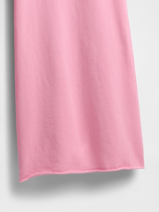 Image number 5 showing, French Terry Wide-Leg Rolled-Hem Sweatpants