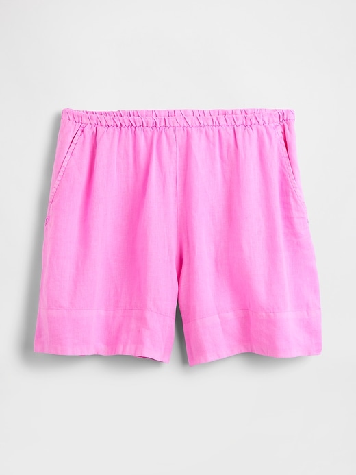 Image number 5 showing, 100% Linen Easy Shorts