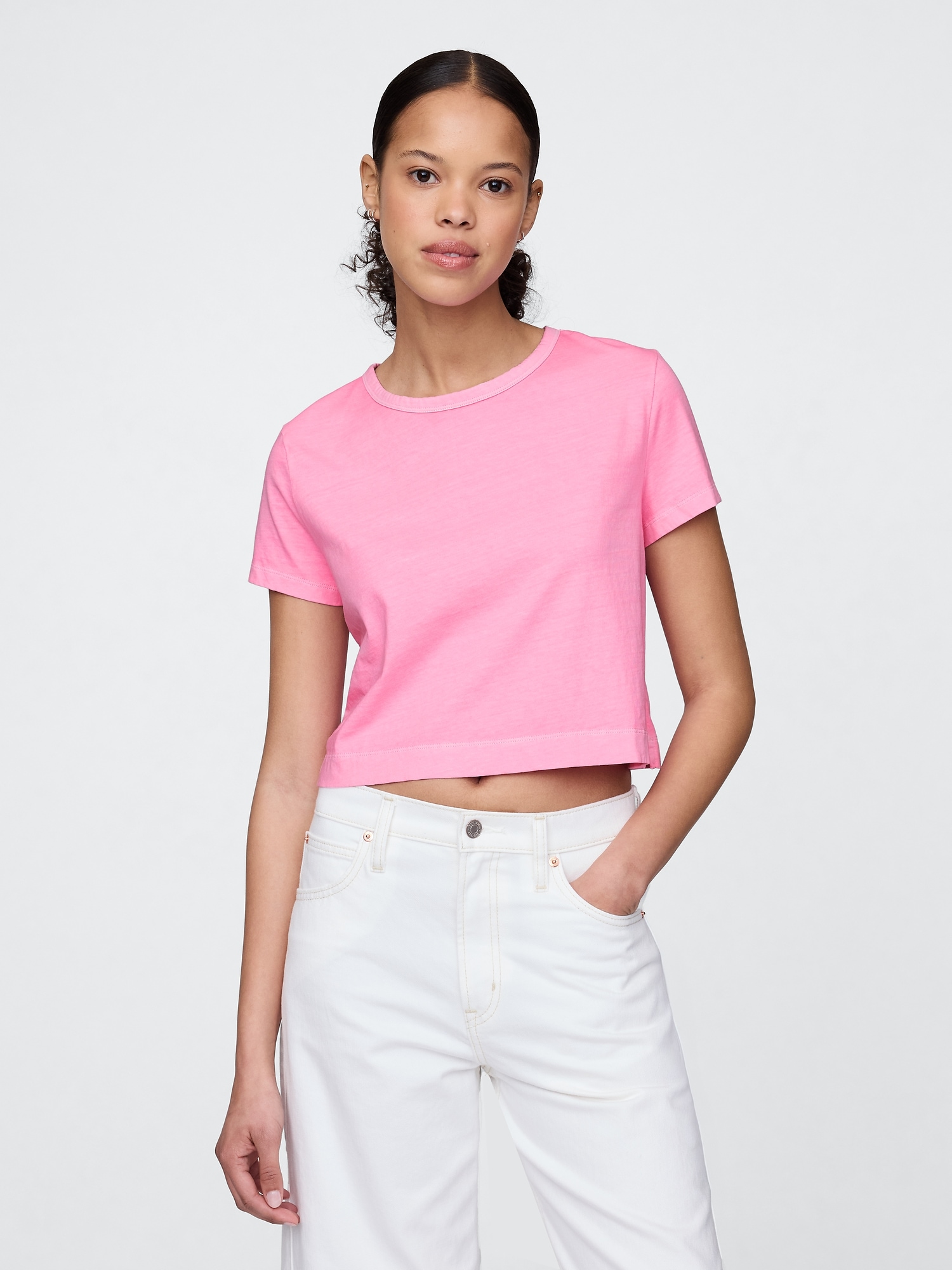 Organic Cotton VintageSoft Crop T-Shirt