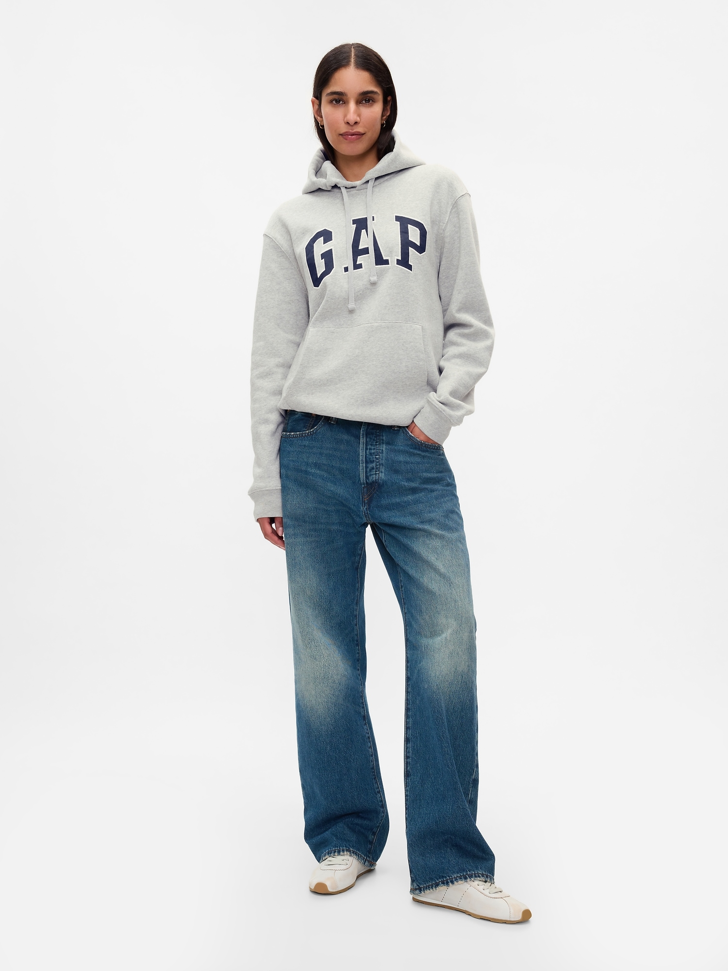 Adult VintageSoft Arch Logo Hoodie | Gap