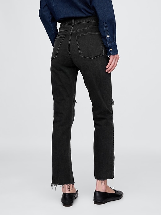 Image number 4 showing, High Rise Cheeky Straight Jeans