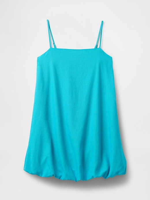 Image number 4 showing, Linen-Blend Bubble Mini Dress