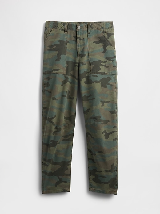 Image number 7 showing, Mid Rise Twill Barrel Pants