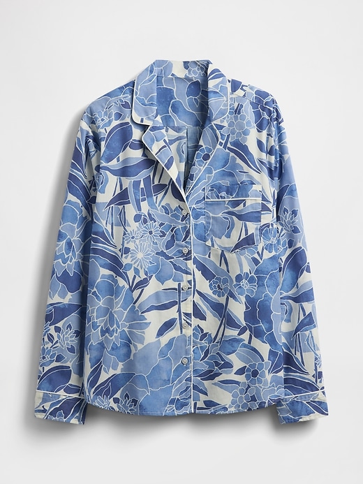 L'image numéro 4 présente Chemise de pyjama en popeline