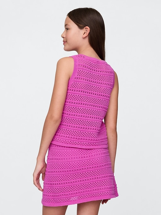 Image number 3 showing, Kids Crochet Shell Tank Top