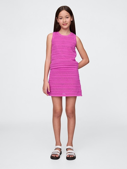 Image number 4 showing, Kids Crochet Shell Tank Top