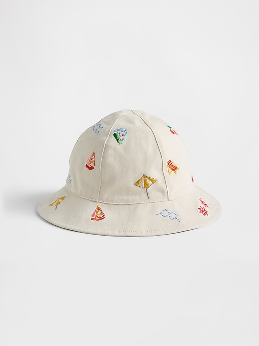 L'image numéro 1 présente Chapeau cloche en coton biologique pour Bébé et Tout-petit