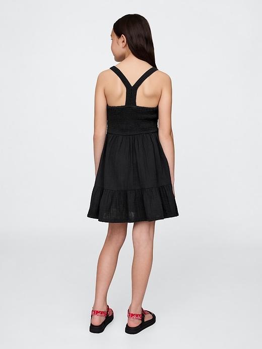 Image number 3 showing, Kids Racerback Crochet Tank Dress