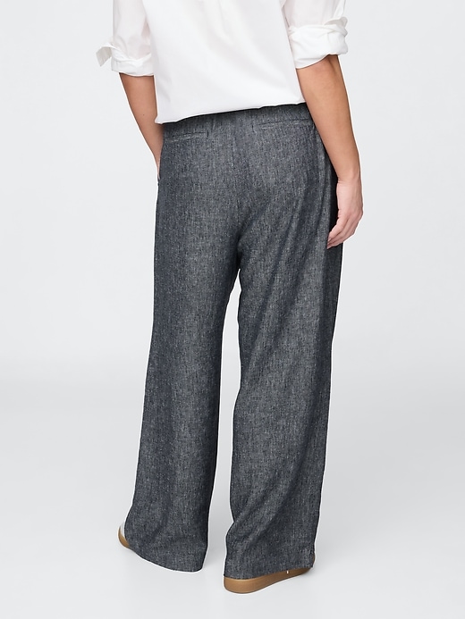 Image number 6 showing, 365 High Rise Linen-Blend Trousers