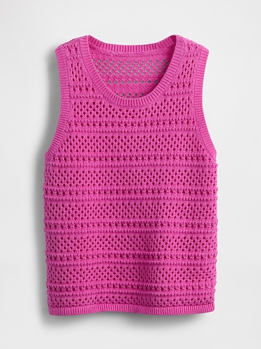 Image number 2 showing, Kids Crochet Shell Tank Top