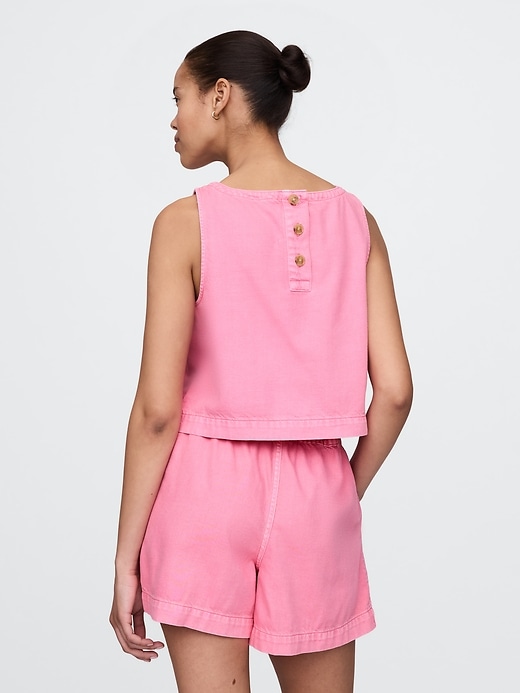 Image number 3 showing, UltraSoft Denim Shell Tank Top