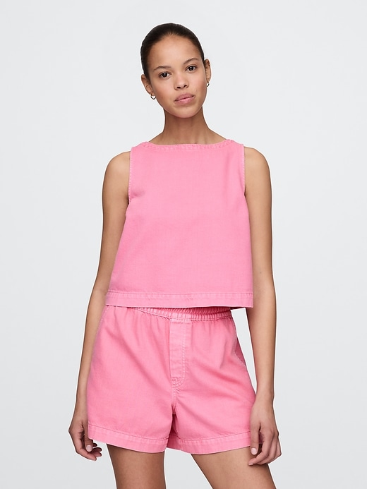 Image number 1 showing, UltraSoft Denim Shell Tank Top