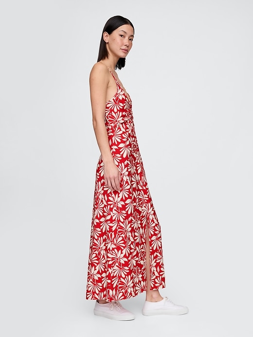 Image number 3 showing, Tie-Back Maxi Slip Dress