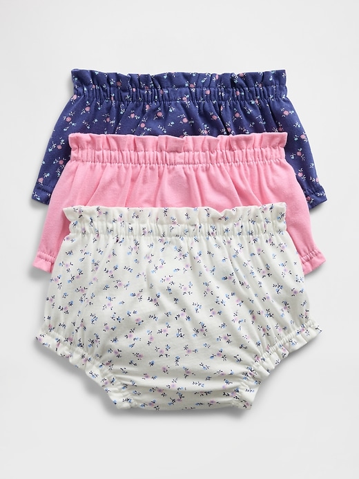Image number 2 showing, Baby First Favorites Organic Cotton Ruffle Shorts (3-Pack)