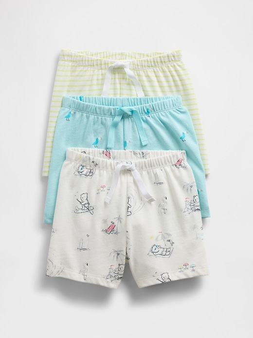 Image number 1 showing, Baby First Favorites Organic Cotton Ruffle Shorts (3-Pack)
