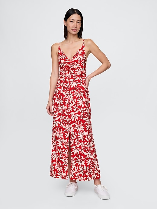 Image number 1 showing, Tie-Back Maxi Slip Dress