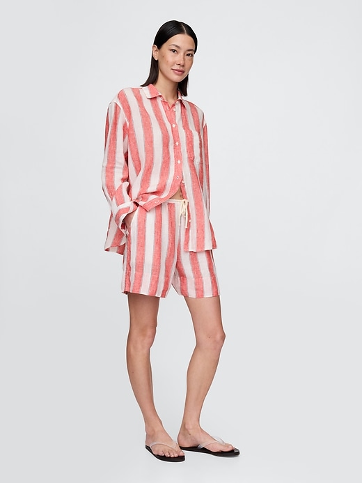 Image number 1 showing, 100% Linen Easy Shorts