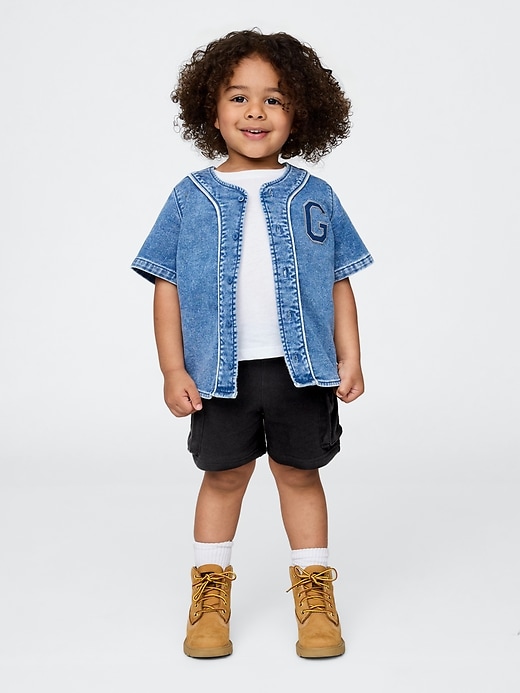 Image number 1 showing, Baby & Toddler Mix & Match VintageSoft Cargo Sweat Shorts