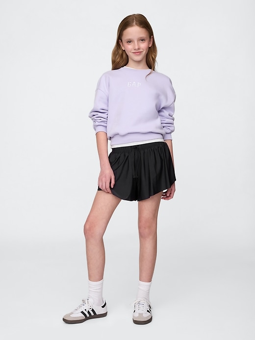 Image number 1 showing, Kids Butterfly-Hem Run Shorts
