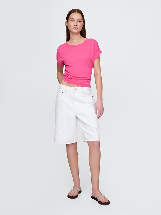 L'image numéro 2 présente T-shirt en mélange de lin