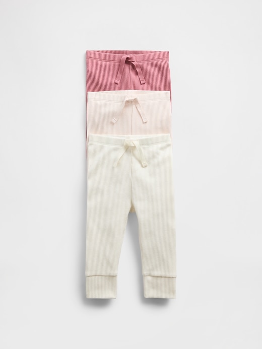 L'image numéro 1 présente Pantalon finement côtelé Premiers essentiels pour Bébé (paquet de 3)