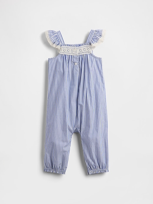 L'image numéro 2 présente Une-pièce à bordure en dentelle pour Bébé