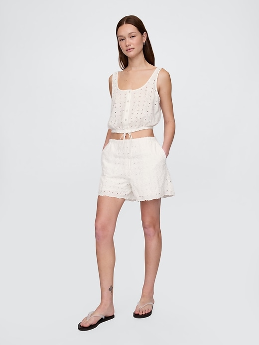 Image number 6 showing, High Rise Eyelet Easy Shorts