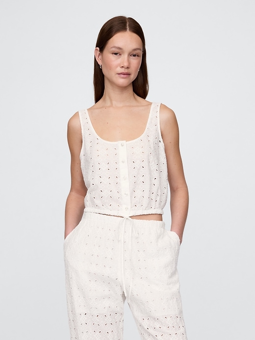 Image number 1 showing, Cinched-Hem Crop Top