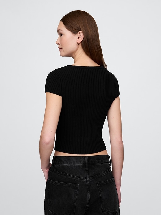 Image number 3 showing, Cropped Rib Cardigan