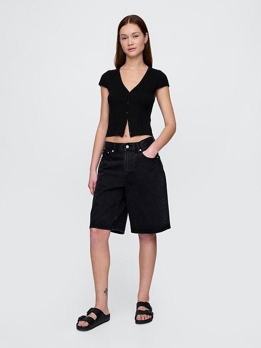 Image number 2 showing, Cropped Rib Cardigan