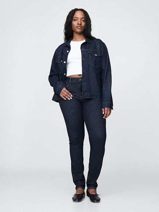 Image number 5 showing, Mid Rise True Skinny Jeans